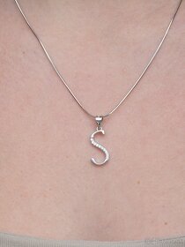 Valentínsky darček - strieborný náhrdelník - nový - - 4