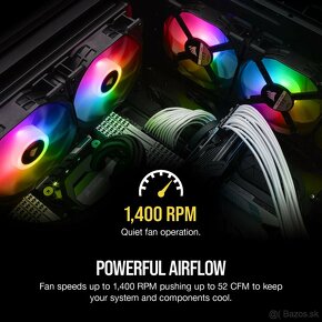 RGB ventilátory PC Corsair iCUE SP120 (ÚPLNE NOVÉ) - 4