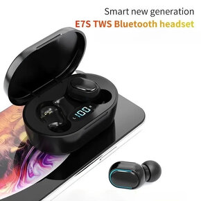 Vylepšené bezdrôtové slúchadlá TWS E7S bluetooth s nabíjacím - 4