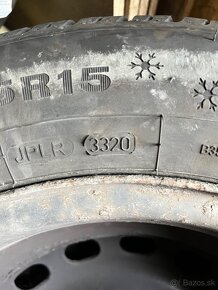 Pneu 195/65 r15 DUNLOP + plechové disky 5x112 - 4