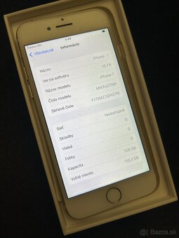 iPhone 7 128GB Gold - 100% batéria - 4