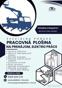 Prenajmem pracovnú plosinu - Pracovná Plošina - 4