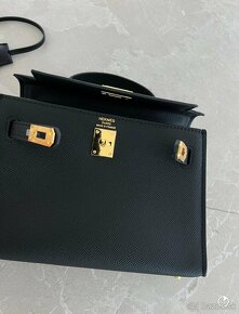 Hermes kelly mini čierna kabelka - 4