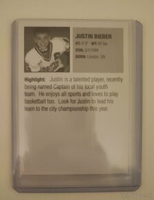 Hokejova karta Justin Bieber - 4