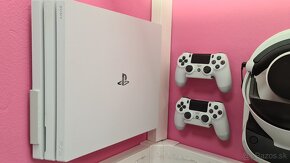 PS 4 PRO 1TB  GLACIER WHITE, 4K HDR - 4