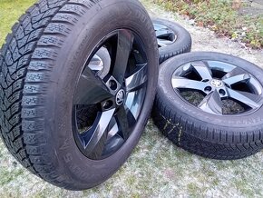 16" ALU 5x112 orig ŠKODA čierne + zimné 215/60 r16 do 9mm - 4