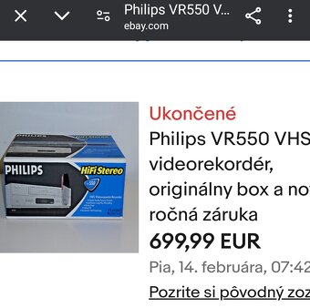 HiFi Stereo 6-hlavový PHILIPS kvalitný videorekordér iPošta - 4