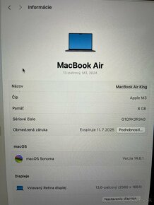 MacBook Air 13-palcový, M3, 2024 - 4