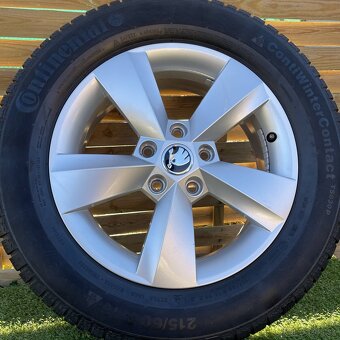 16" Hliníkové disky + zimne pneu orig. SKODA Karoq - 4