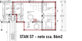 IBA U NÁS Moderný appt. 3+kk (S7), 65,15m2, prízemie,Zaton,C - 4