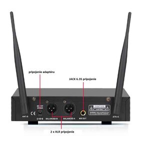 Predám úplne nové bezdrôtové mikrofóny (2ks/balenie) - 4