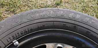 Predám letné pneumatiky na diskoch 175/70 R14 - 4