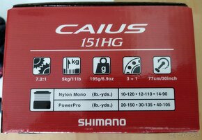 Predám: Shimano Caius 151HG B - 4