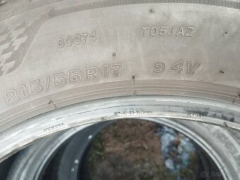 215/55 R17 letné pneumatiky Bridgestone 4ks - 4