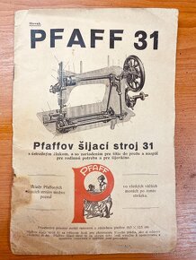 Šijací stroj  Pfaff 31 originál  v  drevenom  dekore . - 4