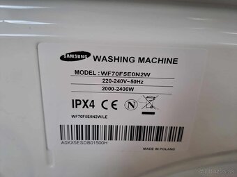 Predám automatickú práčku SAMSUNG WF70F5E0N2W - 4