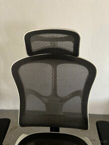 Ergonomicka stolička diablo V-basic bielo šedá - 4