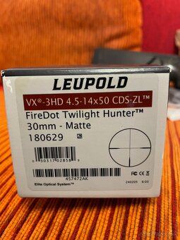 Predám trezorový puškohlad Leupold VX-3HD 4.5-14x50 - 4