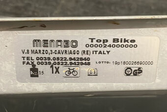 Strešný nosič bicyklov MENABO TOP BIKE - 4