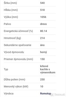 Krbové kachle s výmenníkom 13kW - 4