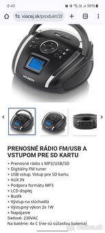 Prenosné rádio Hyundai - 4