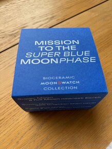 Omega Swatch Moonswatch Super Blue Moonphase - 4