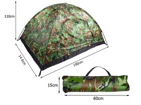 TURISTICKÝ STAN pre 2 osoby maskáč , CAMOUFLAGE - 4