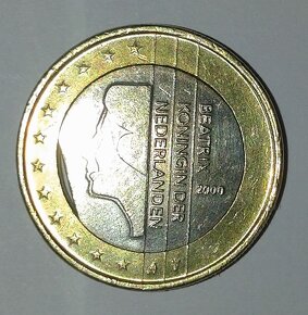 Chyborazba - 1 euro Holandsko 2000 - 4