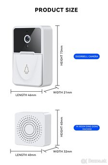 Nový inteligentný SMART WiFi zvonček s kamerou - 4