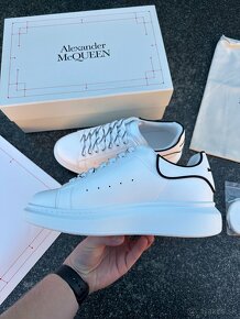 ALEXANDER MCQUEEN white LEATHER Tenisky - 4