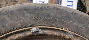 Predám zimné pneumatiky 205/60R16 - 4