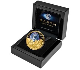 EARTH - BLUE MARBLE - 1oz investičná minca - 4