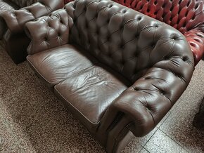 CHESTERFIELD ŠTÝL,KOŽENÁ 3+2+1 - 4