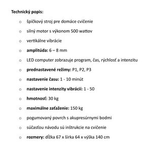 Vibračný posilňovací stroj - 4