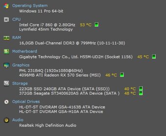 Predam PC-i7 860-SSD-16 GB RAM - 4