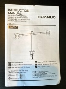 Huanuo HNCM7 stolový stojan na 2 Monitory 13"-27" - 4