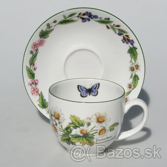 Nádherná bylinková porcelánová sada - čajník + dvojset + - 4