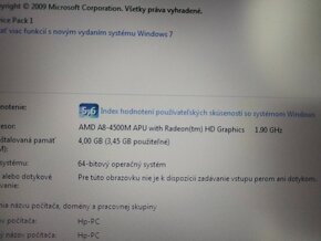 rozpredám na diely notebook Hp probook 6745b - 4