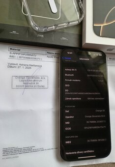 IPHONE 16 PRO 256GB natural titanium, komplet, ZÁRUKA 1/27 - 4