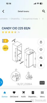 Nova chladnicka Candy CIO 225EE/N - 4