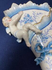 Závesné porcelánové dekoračné kašpo - 4