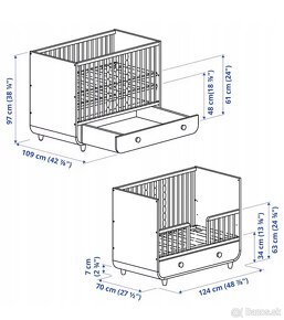 Myllra detská postieľka IKEA - 4