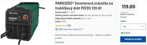 PARKSIDE Invertorová zváračka na trubičkový drôt PIFDS 120 - 4