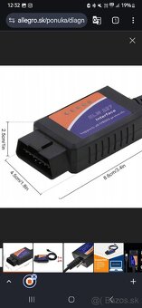 USB autodiagnostika ELM 327 V 1,5 OBD2 - 4