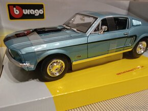 1:18 FORD MUSTANG GT COBRA JET 1968, Bburago - REZERVE - 4