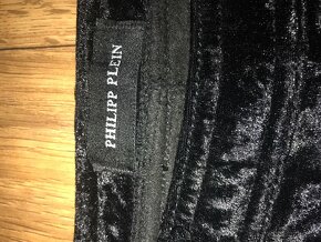 PHILIPP PLEIN damske 3/4 zamatové nohavice S/M - 4