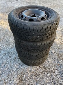 Plechové disky + pneumatiky 185/60 R 14 - 4