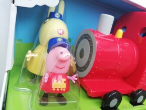 Prasiatko Peppa Pig Vlak Vlacik Suprava Lokomotiva 2 figurky - 4