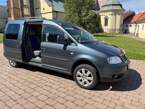 Volkswagen Caddy MAXI 1.9TDI  77kw  7 miestne  klima - 4