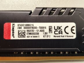 32 GB DDR4 3200 MHz Kingston Fury Beast - V ZÁRUKE - 4